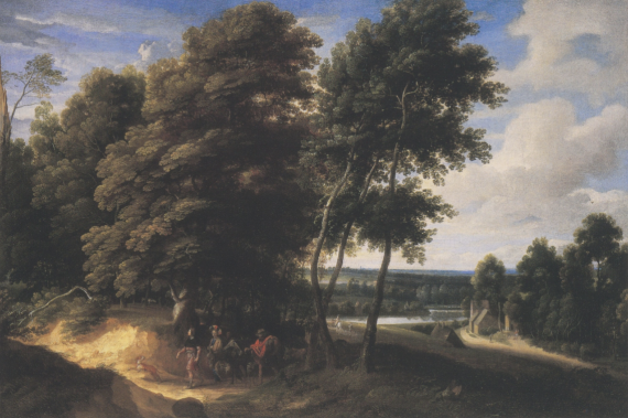 Wooded Landscape with Travellers on a Path