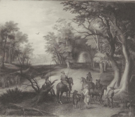 Horsemen's Halt on the Edge of a Wood