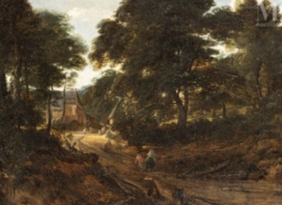 Forest Landscape with a Sheperdess