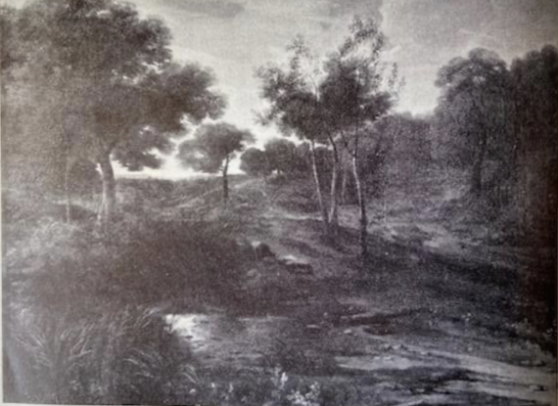 A Wooded Landscape at Dusk