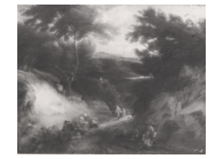 Work 240: A Track trough a Forest with Peasants resting by a Sandbank
