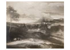 Work 5237: Italianate Landscape with two Donkeys and their Driver