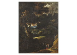 Work 8015: Peasants on a Wooded Path