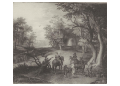 Work 8038: Horsemen&#039;s Halt on the Edge of a Wood