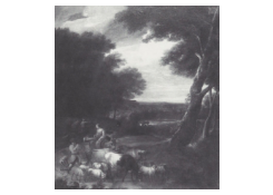 Work 8041: A Woman on a Donkey and a Herdsman with his Flock 