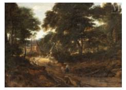 Work 8055: Forest Landscape with a Sheperdess