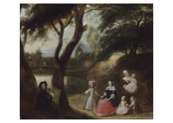 Work 8056: An Artist Portraying a Family in a Landscape