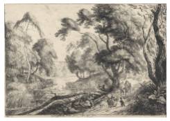 Work 8063: Landscape with Horseman giving Alms