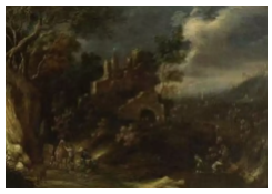 Work 8080: Mountainous Landscape with Ruined Castle