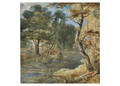 Work 907: Wooded Landscape Crossed by a Stream